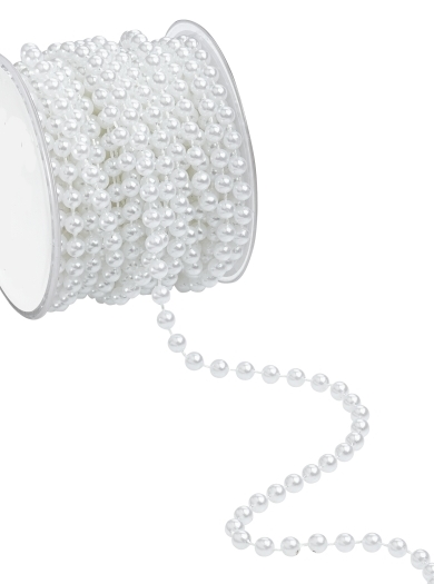 Galon perles blanches accessoire première communion